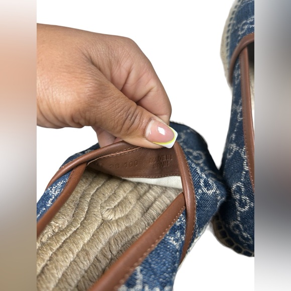 Gucci Blue Denim & Leather
 Espadrilles Ladies size... - Picture 11 of 11